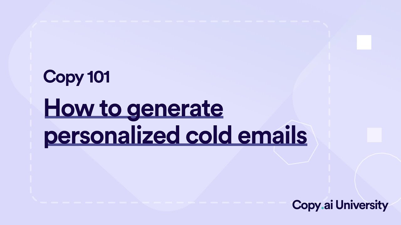 Write Personalized Emails to Linkedin Profiles With Copy.ai