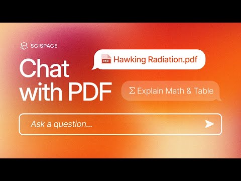 How to Use SciSpace ChatPDF to Extract Data and Decode Research Papers | ChatPDF Tutorial