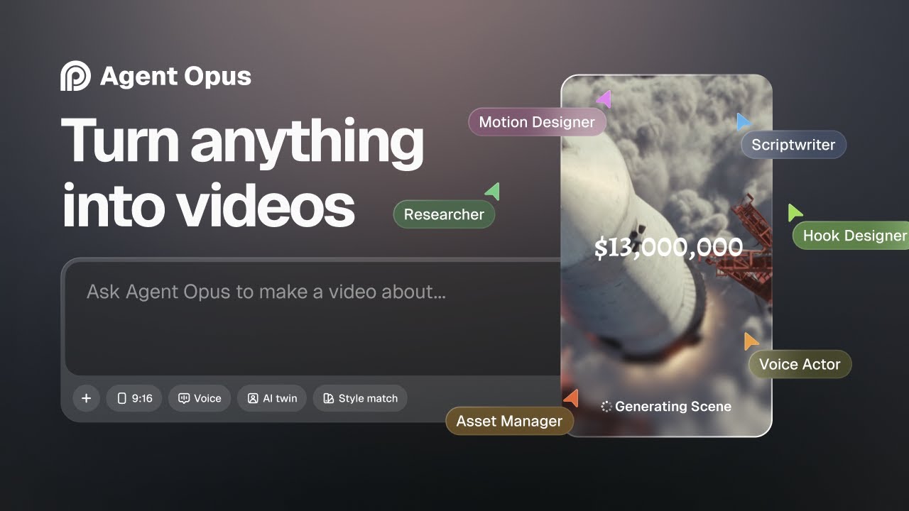 Agent Opus | Turn anything into polished videos