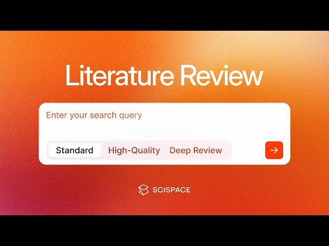 How to Use SciSpace Literature Review Tool | Step-by-Step Tutorial