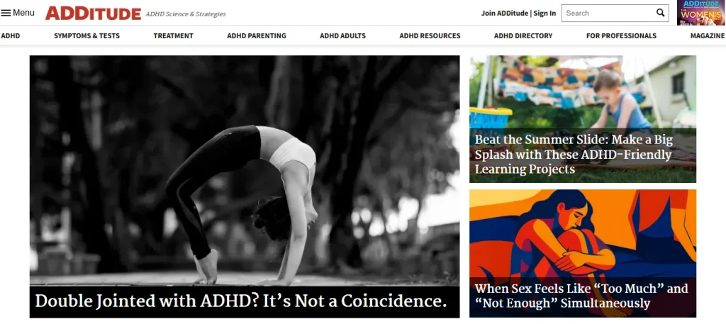 ADDitude Magazine- Comprehensive ADHD Guidance