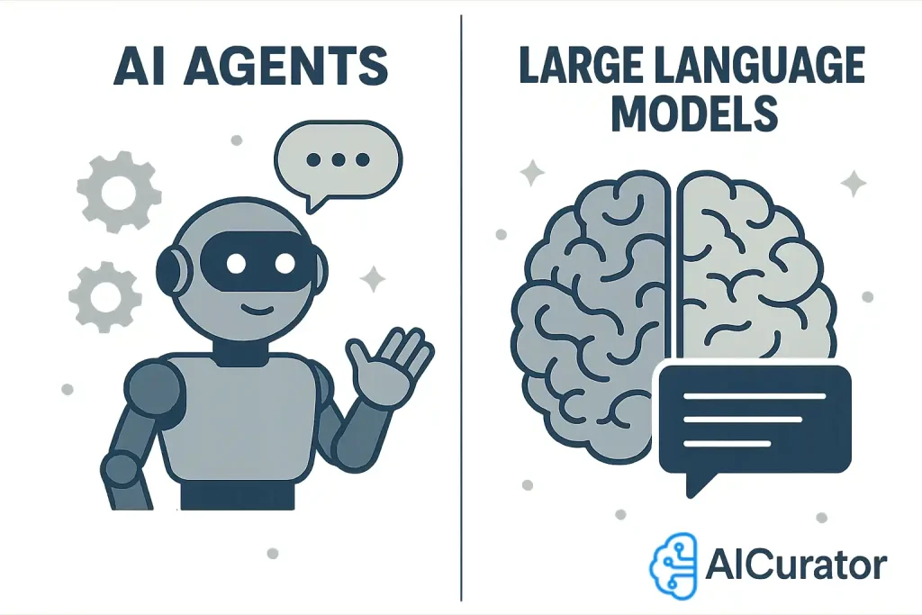 AI Agents vs Large Language Models in Action
