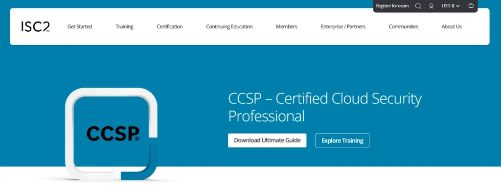 Certified Cloud Security Professional (CCSP) – (ISC)²