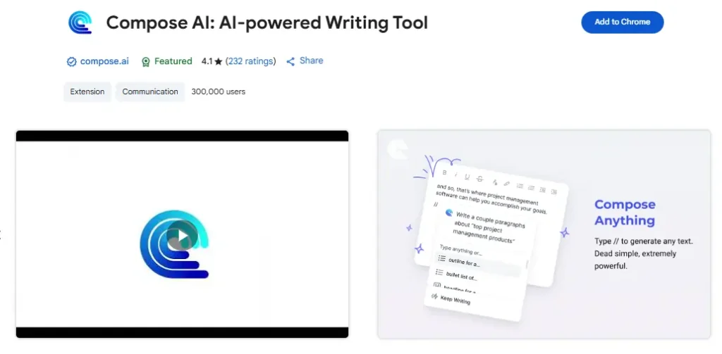 Compose AI - AI Chrome Extension