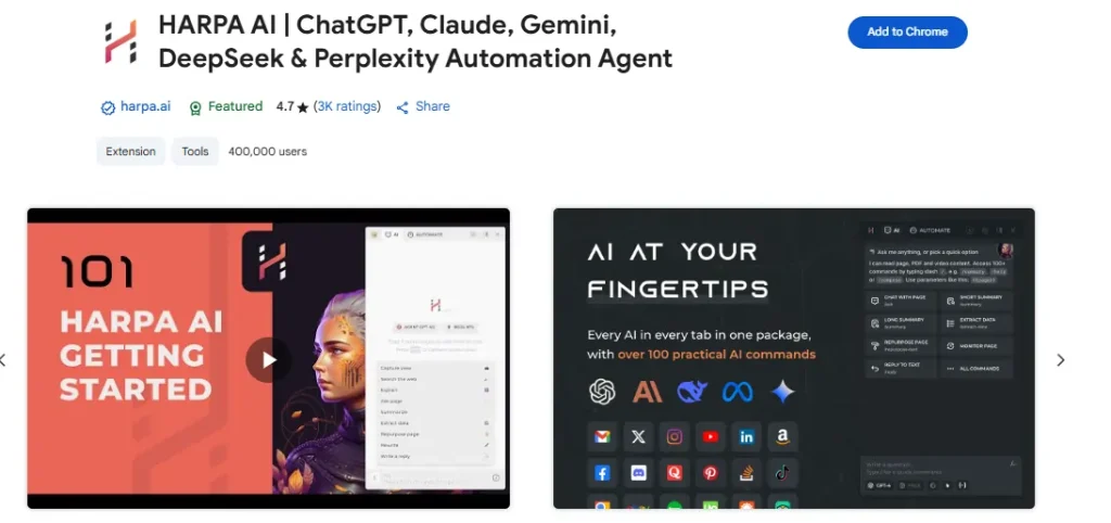 Harpa AI - Chrome Extension
