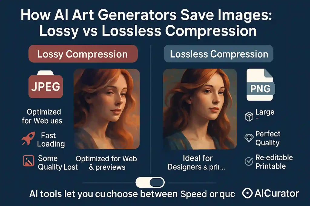 Image Compression Algorithms Do AI Art Generators Use