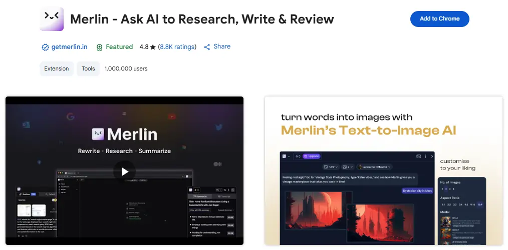 Merlin AI Chrome Extension