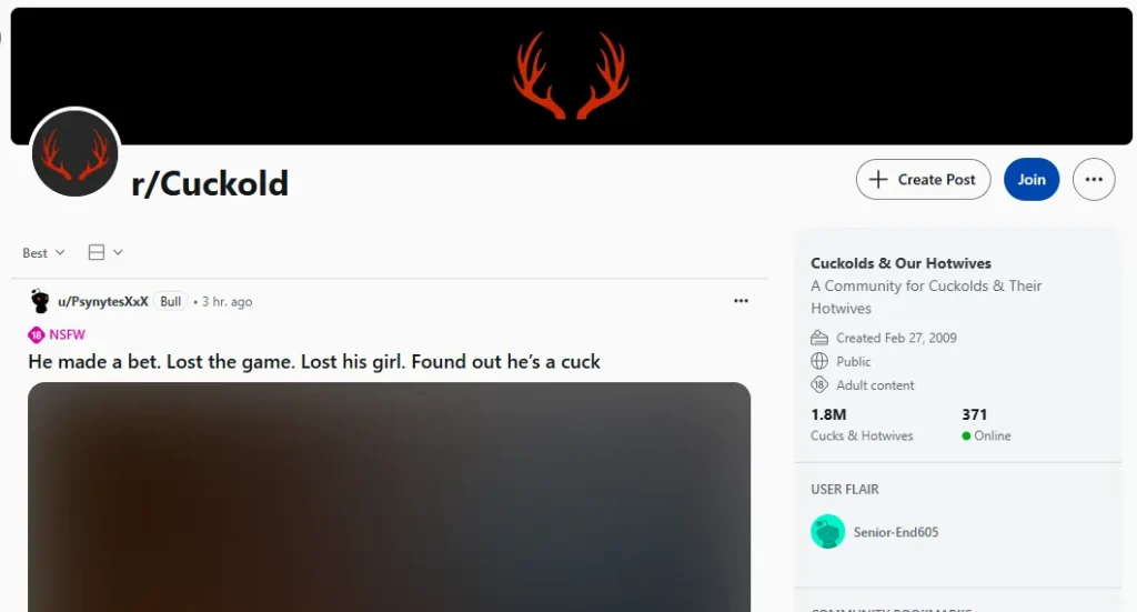 NSFW Subreddit Cuckold