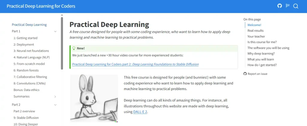 Practical Deep Learning for Coders – fast.ai