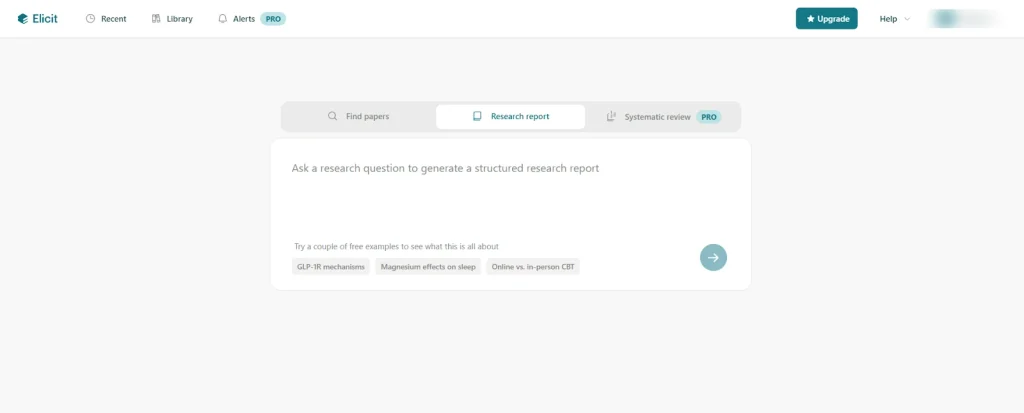 Elicit User Interface