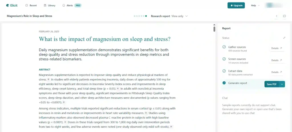 Elicit Writing and Citation Support