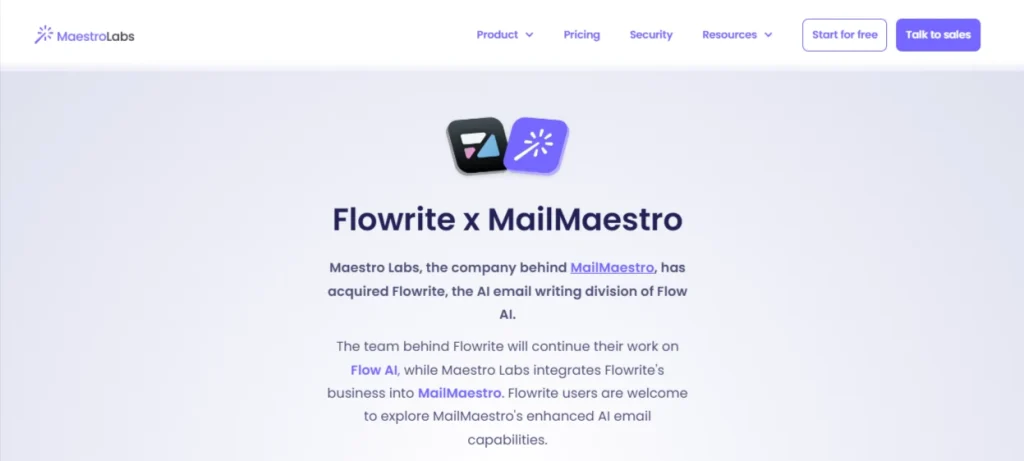 Flowrite x MailMaestro