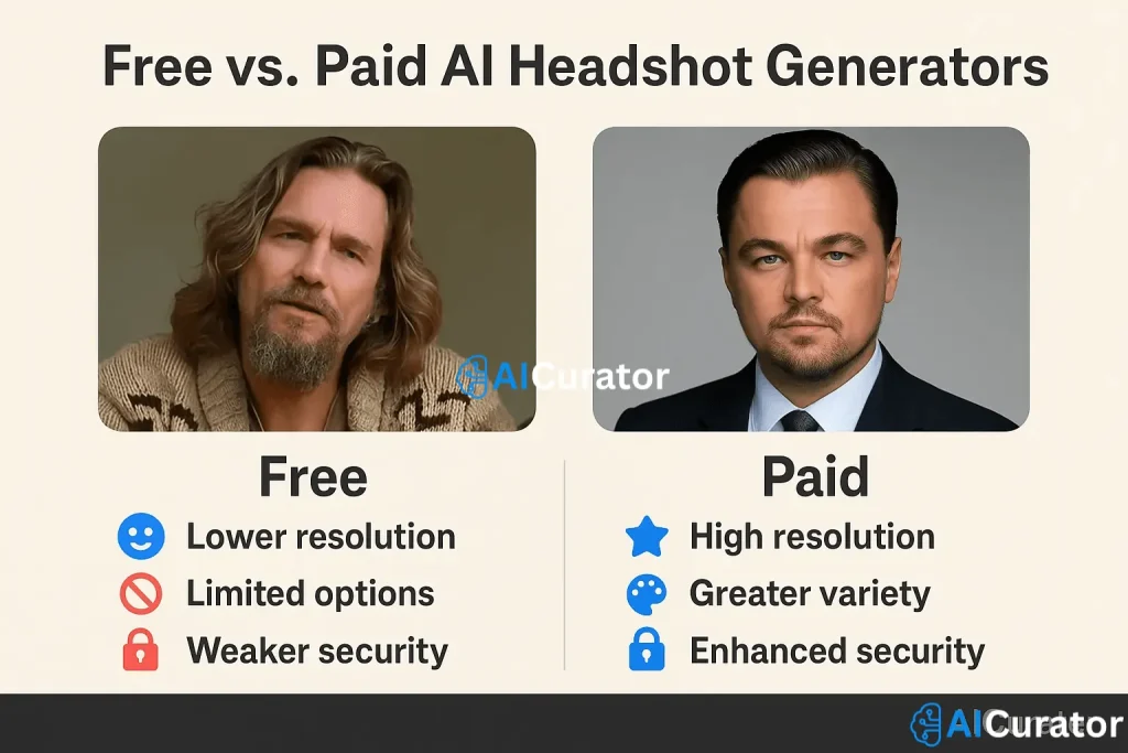 Free vs Paid AI Headshot Generators__
