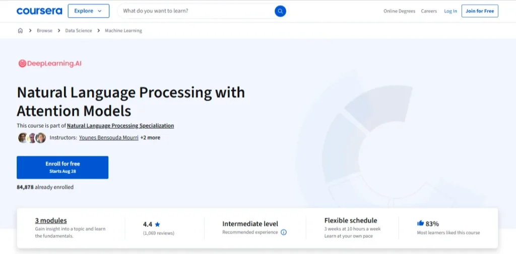 Natural Language Processing with Attention Models (Coursera)