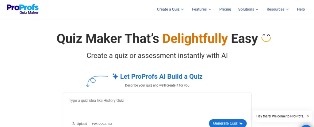 ProProfs Quiz Maker