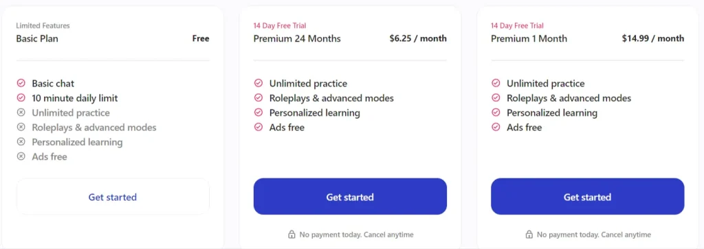 TalkPal AI Pricing Plans