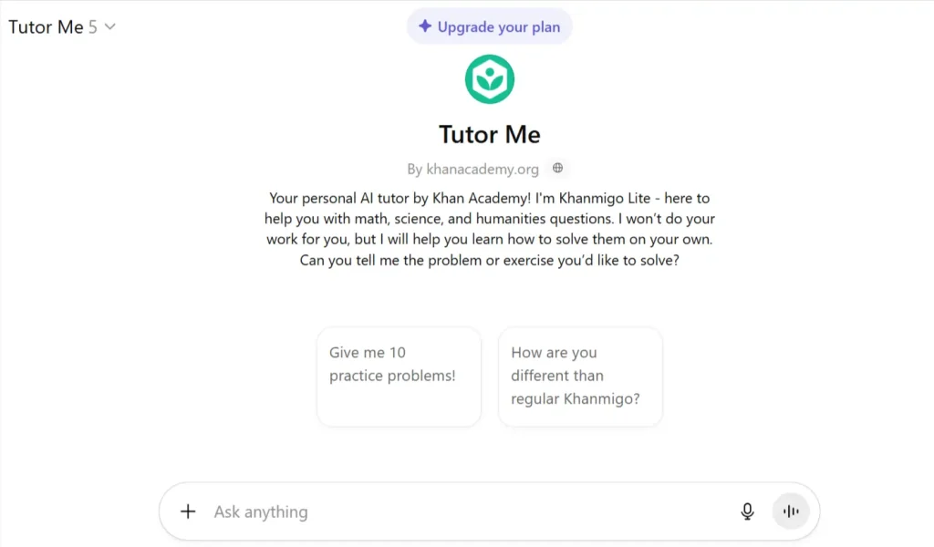 Tutor Me by Khan Academy