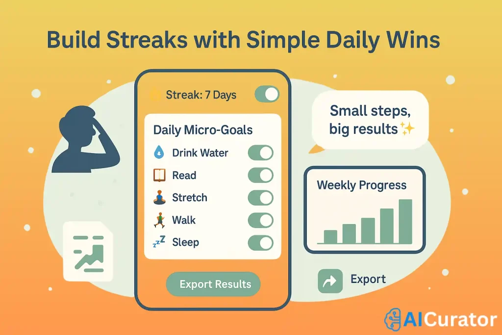 GPT prompt for AI habit and goal tracker