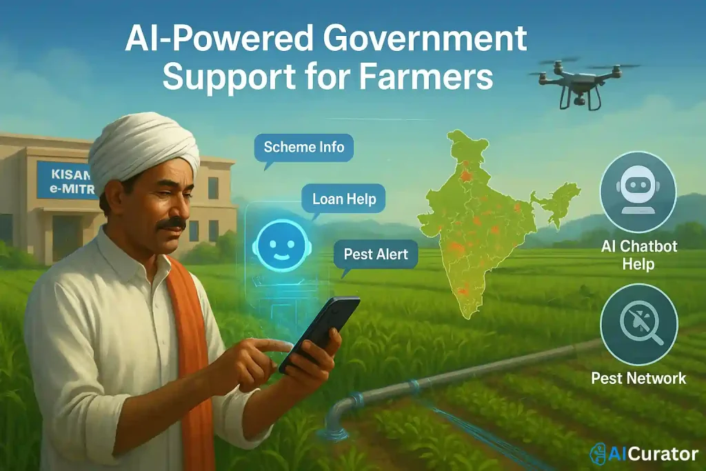 Government Support and AI Chatbots for Indian Farmers