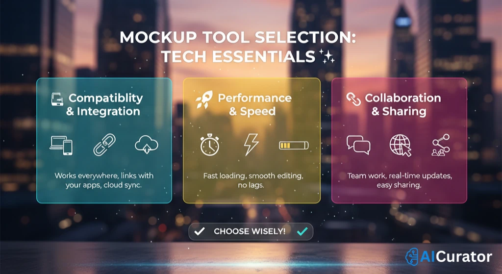 Technical Criteria for Choosing Mockup Tools