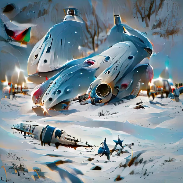AI Spaceships by Anne Spalter