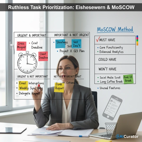 Eisenhower Matrix for Ruthless Task Prioritise