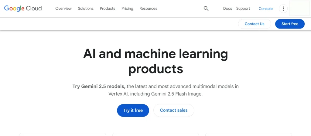 Google Cloud AI