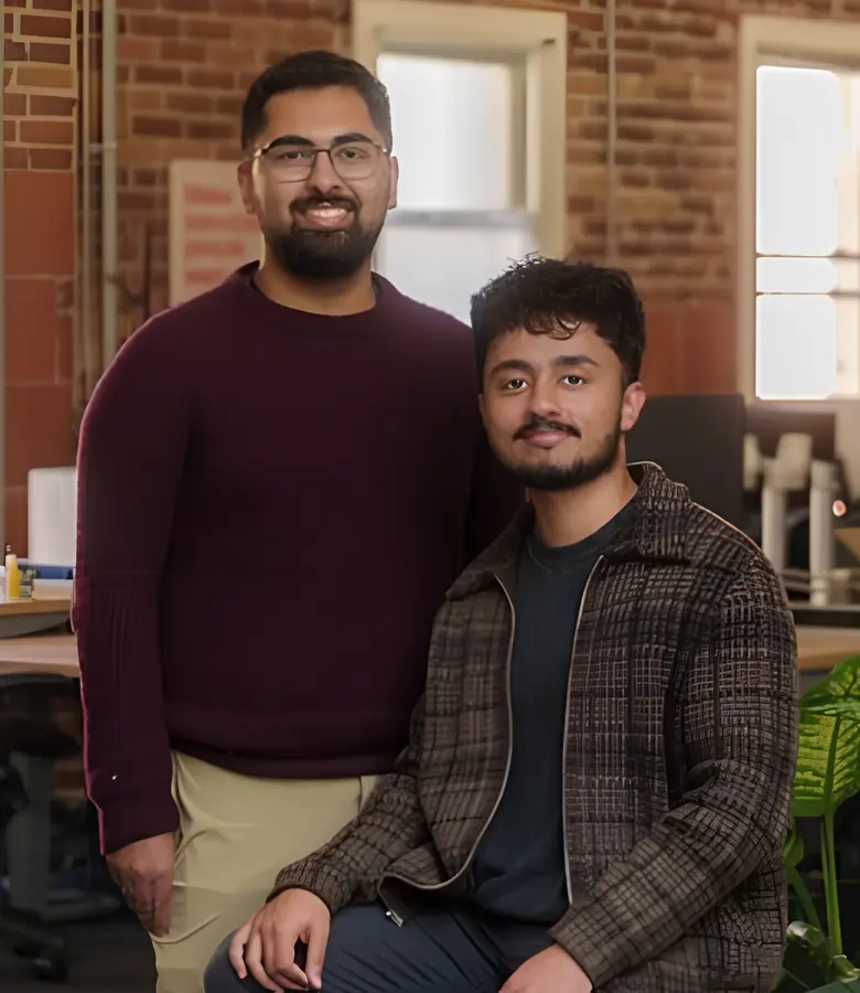 Reducto-alumni Adit Abraham (CEO) and Raunak Chowdhuri (CTO)