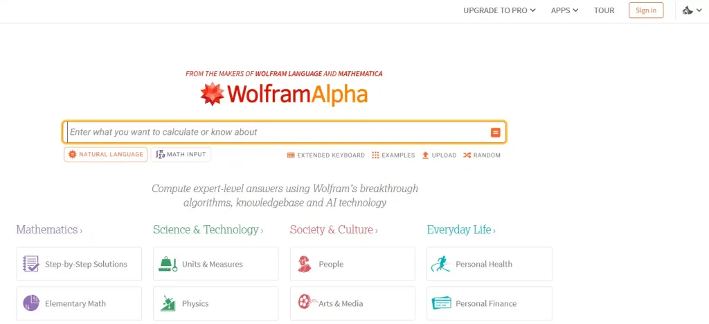 Wolfram-Alpha