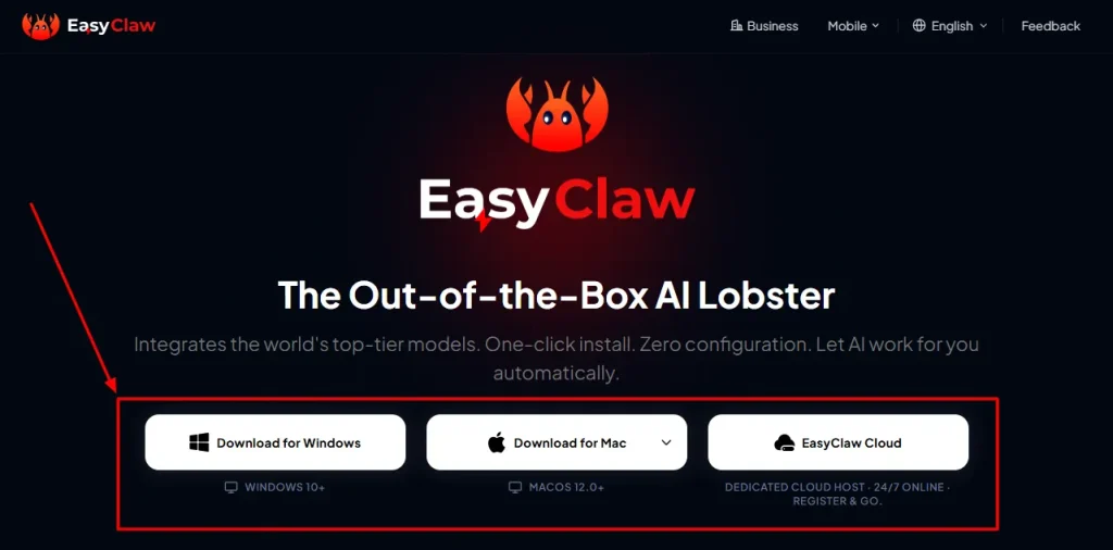 Installing EasyClaw App